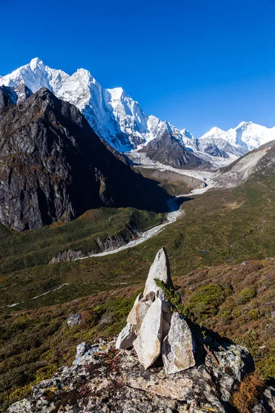 Hó hegyek Himalaya Tibetben — Stock Fotó