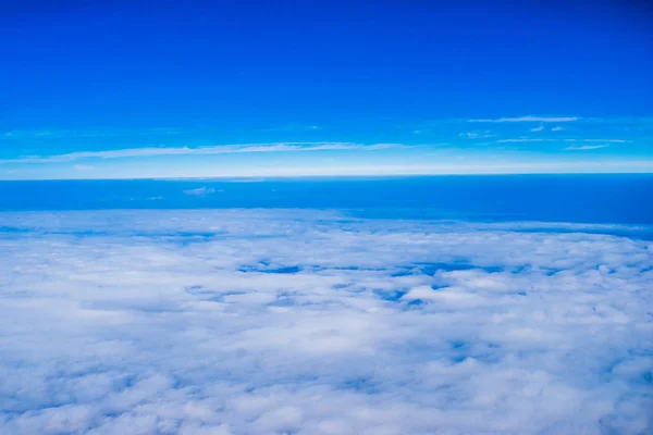 Cloud sky looking form high air — Stock Photo, Image
