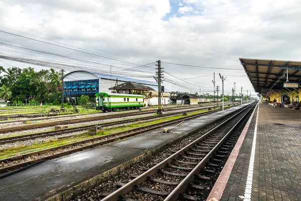 Estación de tren en la ciudad de Tailandia —  Fotos de Stock