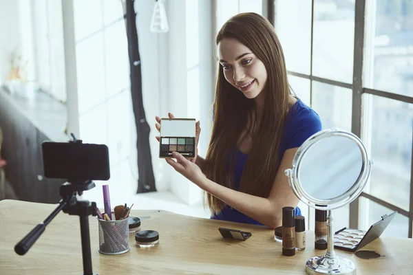 Girl Blogger — Stock Photo, Image