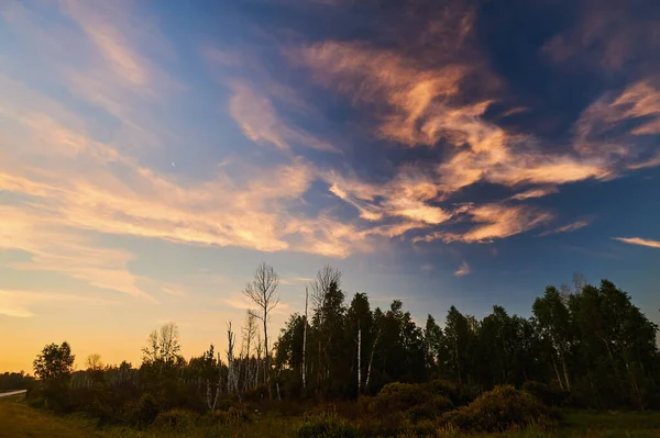 En regnbue på himlen - Stock-foto