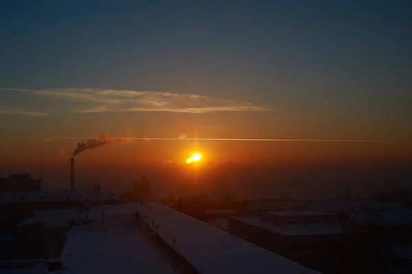 Знак перед заходом сонця — стокове фото