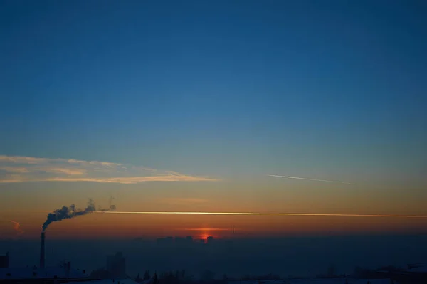 Крупним планом захід сонця — стокове фото