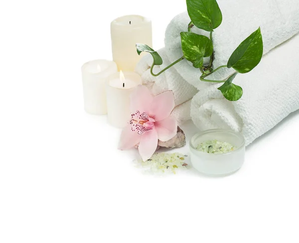 Articoli spa con orchidea — Foto Stock