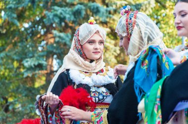 Klaipeda Litvanya - 20 Temmuz 2018 - Folk ensemble 