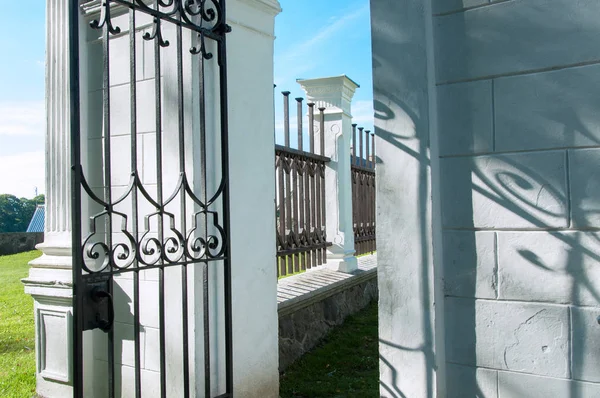 Eingang Einer Alten Kirche Litauen — Stockfoto