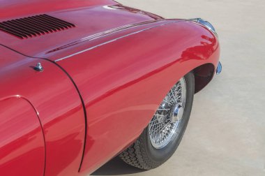 Vintage kırmızı araba