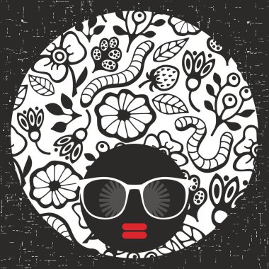 Kediler adımları ve ananas yaz zaman ile Seamless Modeli.