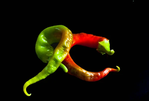 Frische Paprika Verschiedenen Formen Und Farben — Stockfoto