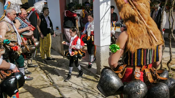 Turia Bulgarije Maart 2019 Maskerade Ritueel Kukeri Tot Uitzetting Van — Stockfoto