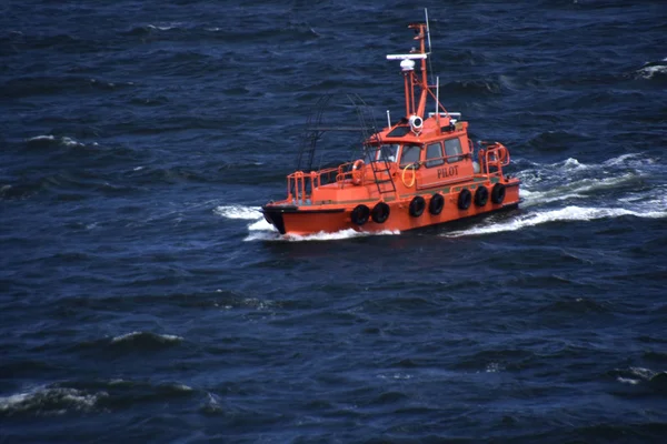 Stock picture of a pilot ship for navigation
