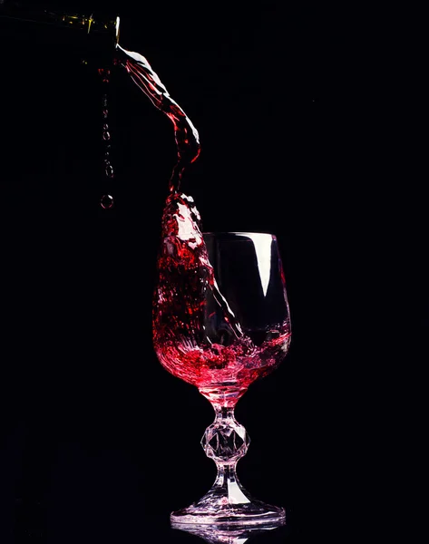 Vin rouge éclaboussure — Photo