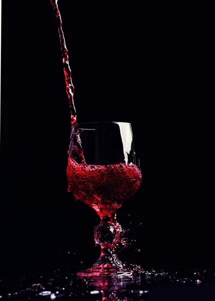 Red wine splash — Stock Photo, Image