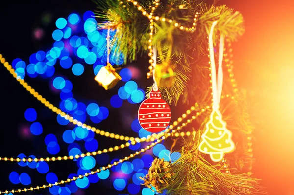 Nytårs juletræ - Stock-foto