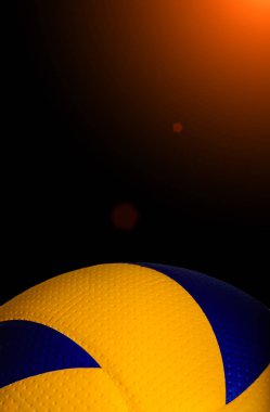 Beyaz bir arka plan üzerinde izole voleybol topu