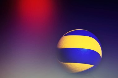 siyah arka plan üzerine voleybol topu.