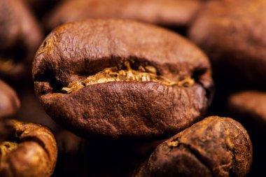 Kavrulmuş kahve çekirdeği.