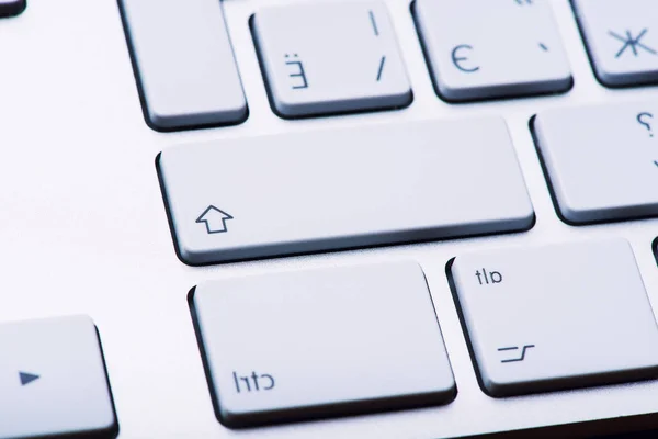 Keyboard laptop putih — Stok Foto