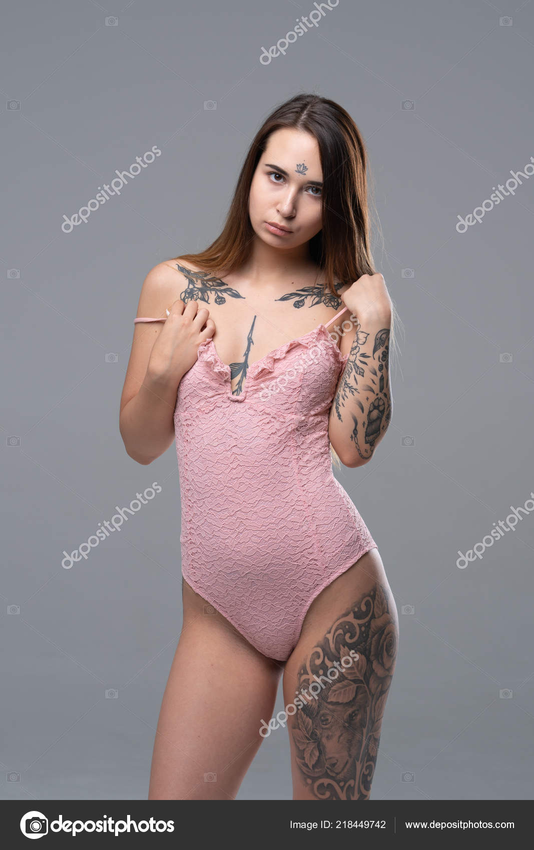 Beauty Hot 14/"x21/" Poster 038 Tattoo Girl