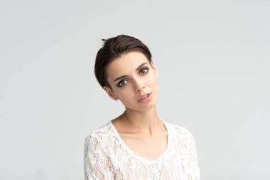 güzel bir kız portre Studio