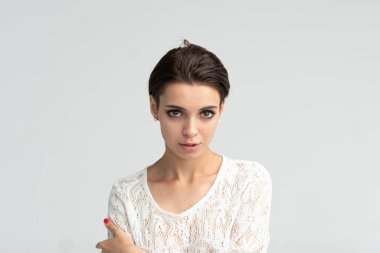 güzel bir kız portre Studio