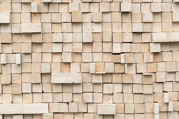 Textur Gestapelt Holzquadrat Außen — Stockfoto