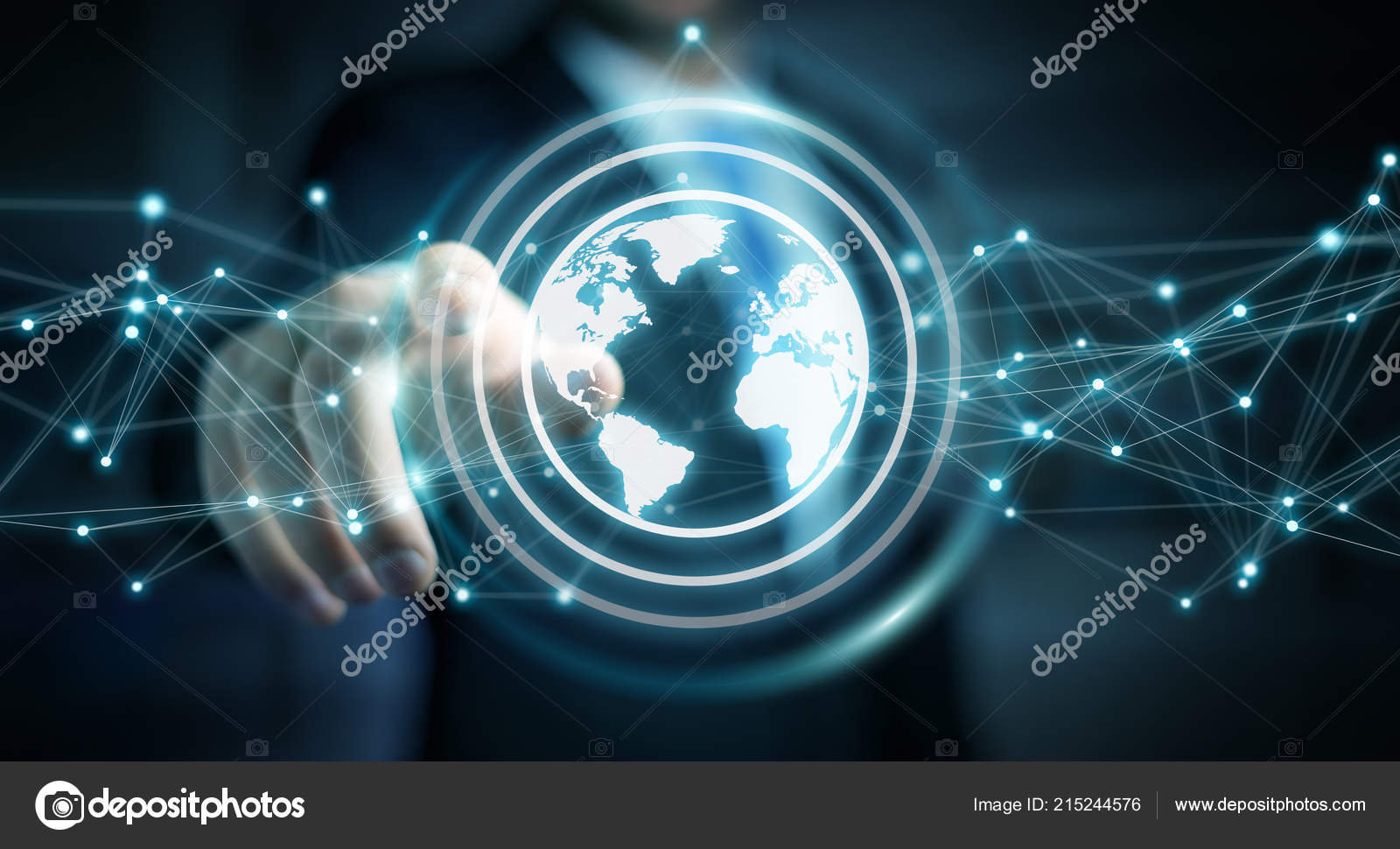 ネットワーク 地球 デジタル写真素材 ロイヤリティフリーネットワーク 地球 デジタル画像 Depositphotos