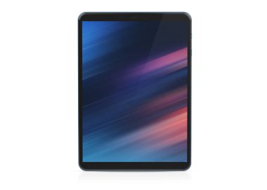 Beyaz arka plan üzerinde 3d render izole Modern tablet mockup
