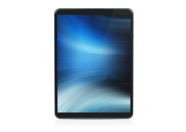Beyaz arka plan üzerinde 3d render izole Modern tablet mockup