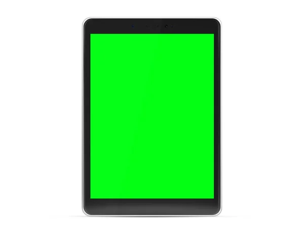 Moderne Tablet Mockup Geïsoleerd Een Witte Achtergrond Rendering — Stockfoto
