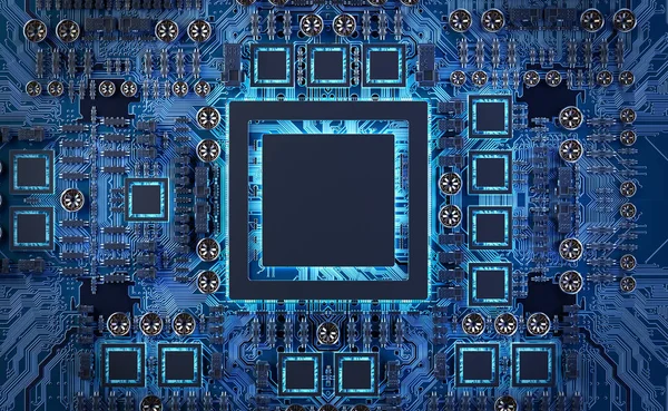 Close Weergave Van Een Moderne Gpu Kaart Met Circuit Kleurrijke — Stockfoto