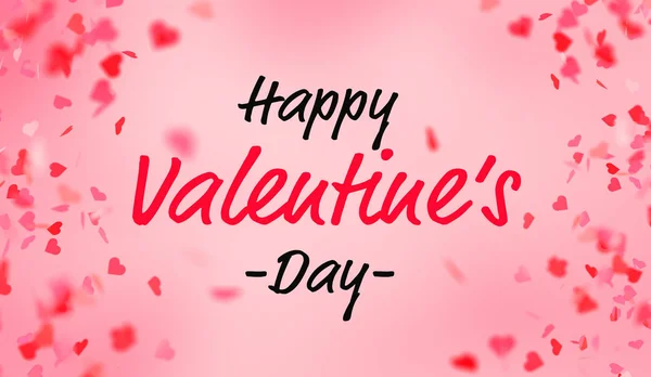 Día San Valentín Con Fondo Rojo Corazón Rosa —  Fotos de Stock