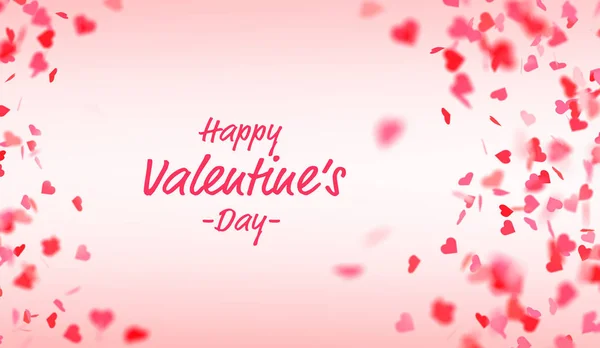 Ziua Îndrăgostiților Fundal Roșu Inimii Roz — Fotografie, imagine de stoc