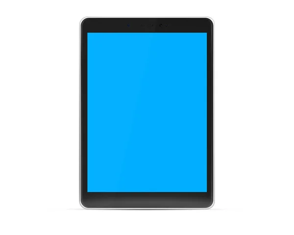Moderno Tablet Mockup Isolado Fundo Branco Renderização — Fotografia de Stock
