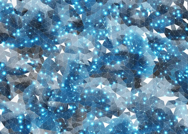 Abstrakta Digitala Nätverksanslutning Blå Textur Rendering — Stockfoto