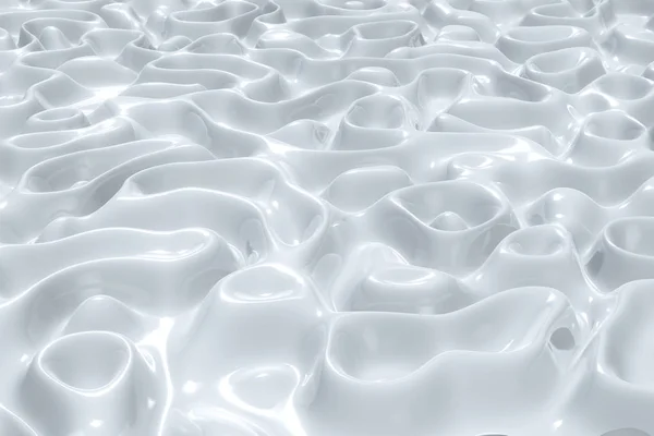 Soyut dalgalı sıvı doku desenleri 3d render — Stok fotoğraf