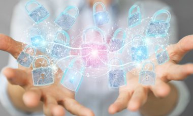 İşkadını 3d rende tarafından kullanılan web güvenlik koruma arayüzü