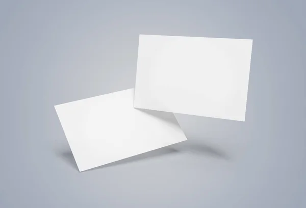 Maqueta de tarjeta de visita flotante renderizado 3d aislado — Foto de Stock