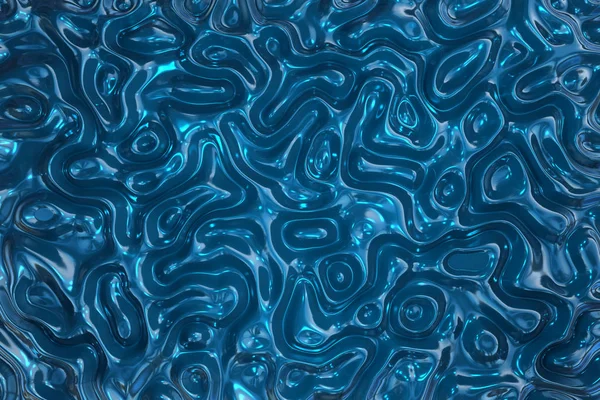 Abstracte golvende vloeibare textuur patronen 3D-rendering — Stockfoto