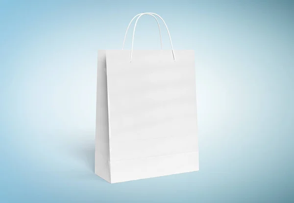 Blank saco de compras mockup isolado 3d renderização — Fotografia de Stock