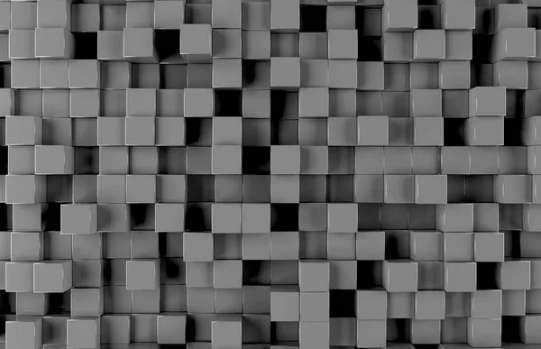 Black square background pattern 3D rendering — Stock Photo, Image