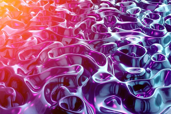 Soyut dalgalı sıvı doku desenleri 3d render