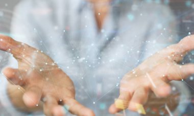 Nokta ve l ile kayan dijital ağ bağlantıları kullanarak Kadın