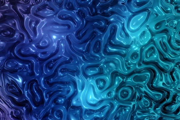 Abstracte golvende vloeibare textuur patronen 3D-rendering — Stockfoto