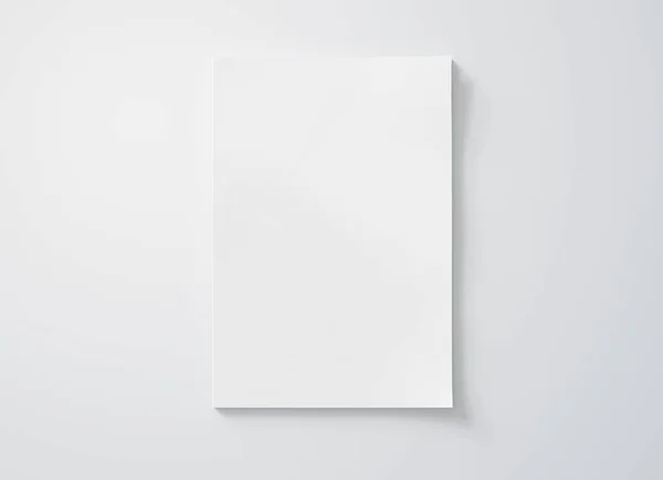 Mockup copertina rivista isolato su sfondo bianco rendering 3d — Foto Stock