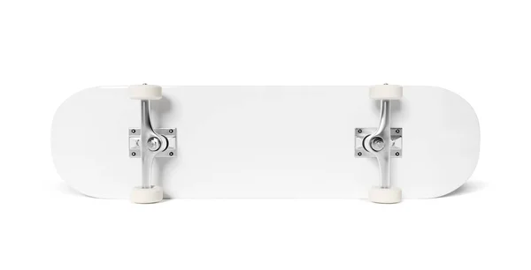 Skateboard isolato su bianco mockup rendering 3D — Foto Stock