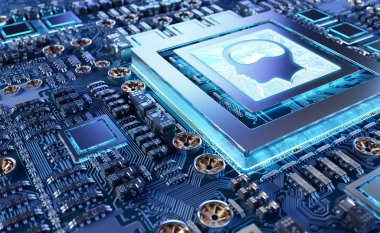 Modern bir Gpu kartı 3d render yapay zeka