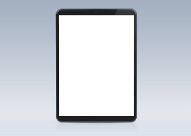 Modern tablet mockup beyaz 3d render izole