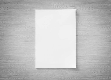 Dergi kapağı mockup ahşap arka plan 3d render izole
