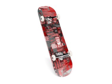 Kaykay beyaz mockup 3d render izole